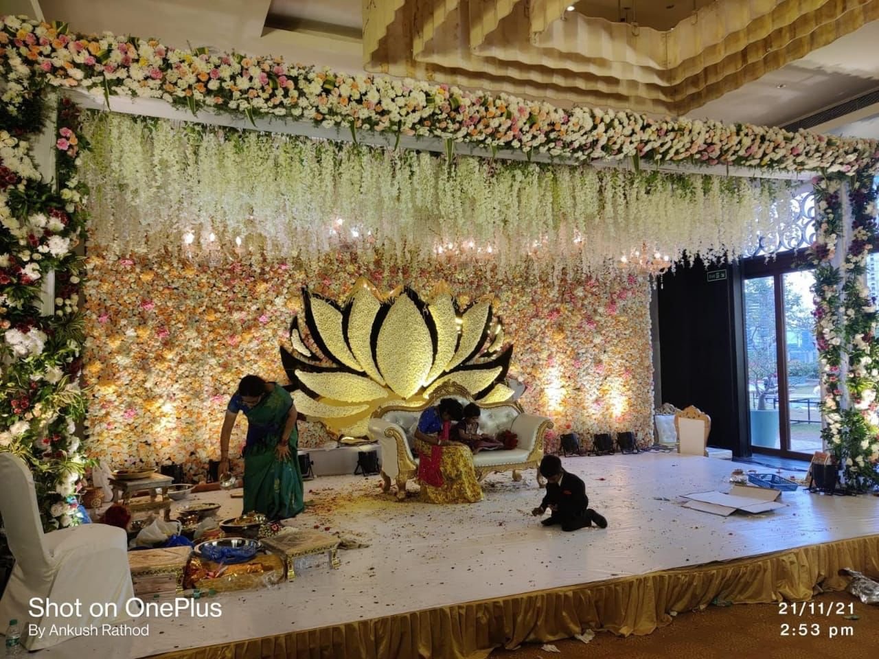 Engagement stage by anandapriya events best event planner in hyderabad 